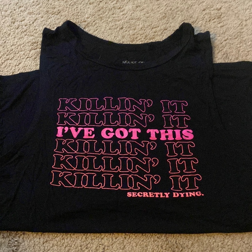 Fun graphic work out tank